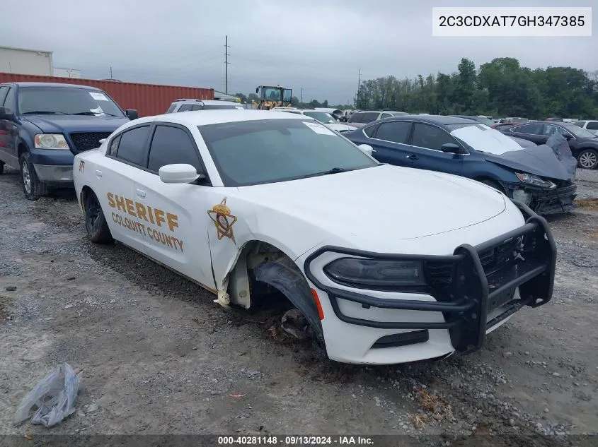 2C3CDXAT7GH347385 2016 Dodge Charger Police