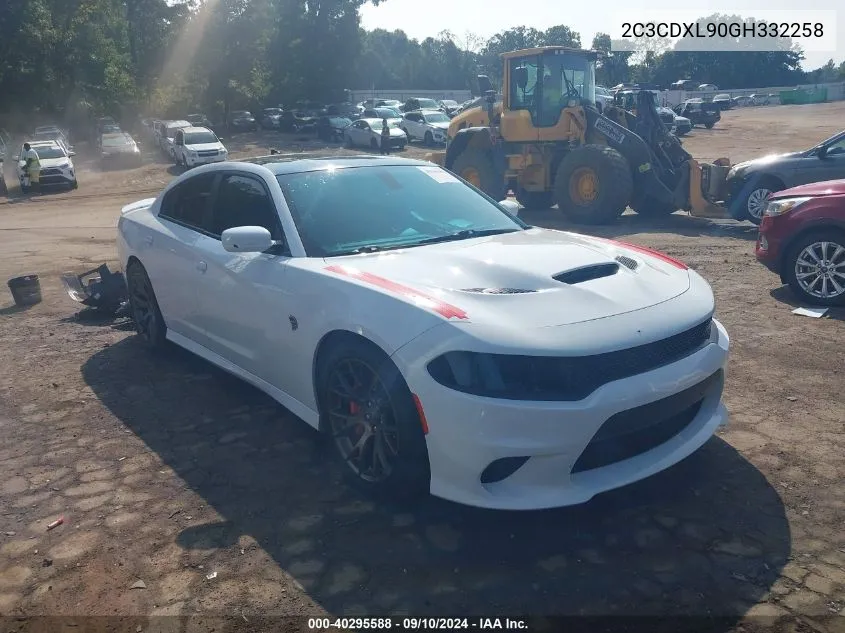 2C3CDXL90GH332258 2016 Dodge Charger Srt Hellcat