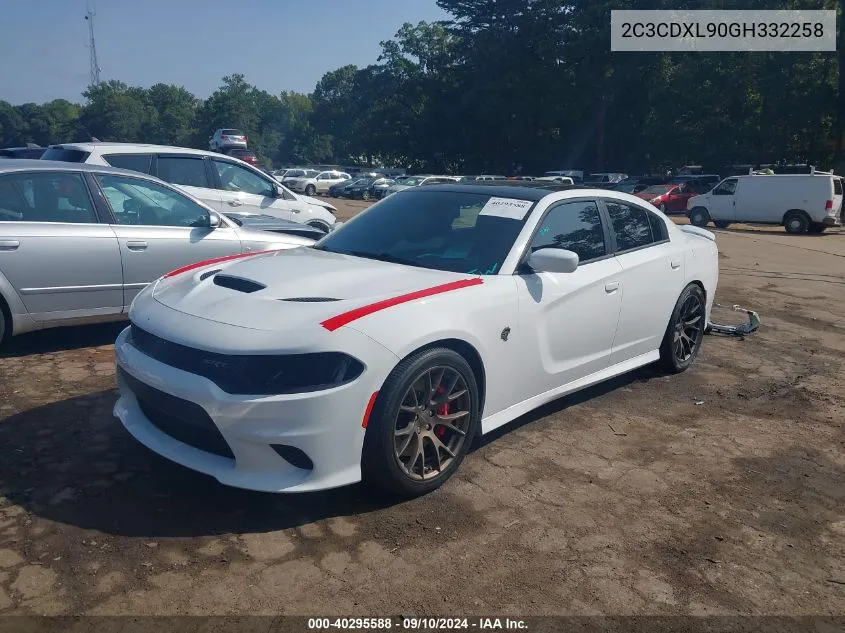 2C3CDXL90GH332258 2016 Dodge Charger Srt Hellcat