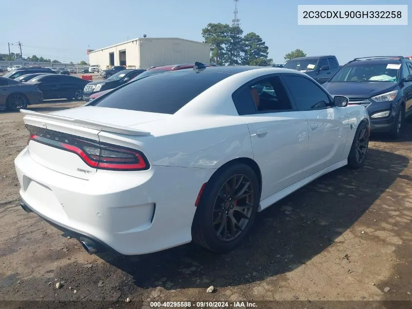 2C3CDXL90GH332258 2016 Dodge Charger Srt Hellcat