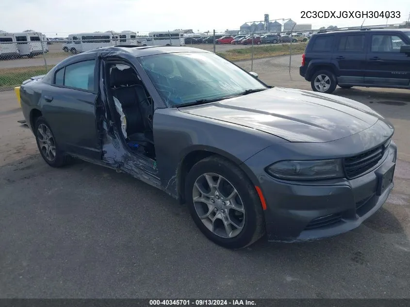 2016 Dodge Charger Sxt VIN: 2C3CDXJGXGH304033 Lot: 40345701