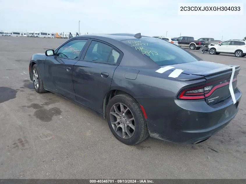 2C3CDXJGXGH304033 2016 Dodge Charger Sxt