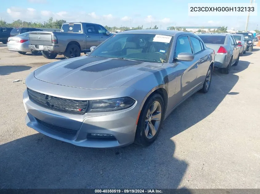 2016 Dodge Charger Sxt VIN: 2C3CDXHG0GH132133 Lot: 40350519