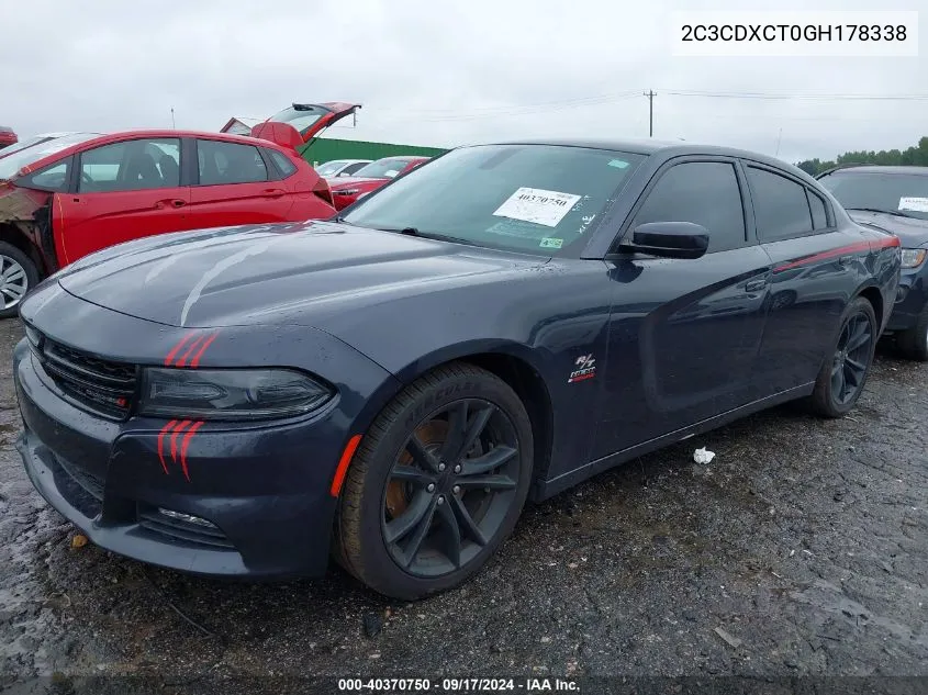 2C3CDXCT0GH178338 2016 Dodge Charger R/T