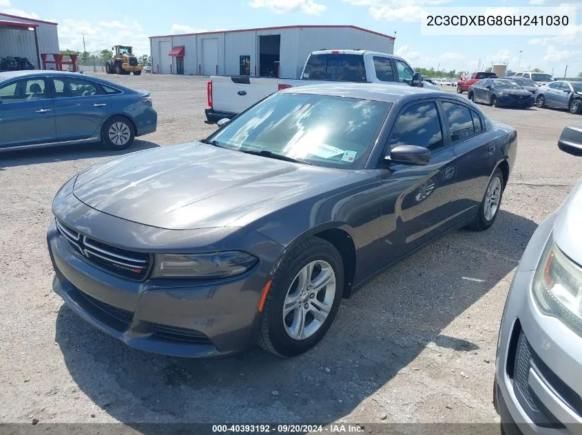 2016 Dodge Charger Se VIN: 2C3CDXBG8GH241030 Lot: 40393192