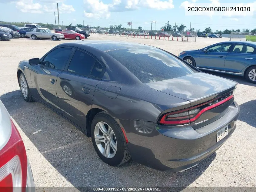 2016 Dodge Charger Se VIN: 2C3CDXBG8GH241030 Lot: 40393192