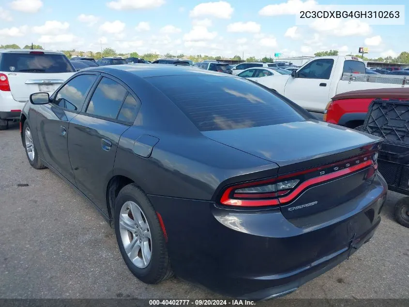 2C3CDXBG4GH310263 2016 Dodge Charger Se