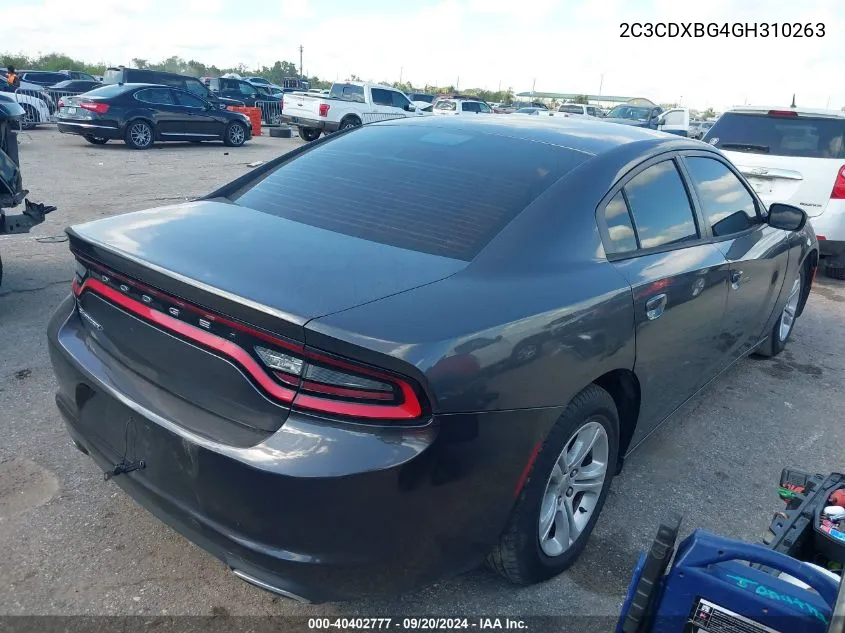 2016 Dodge Charger Se VIN: 2C3CDXBG4GH310263 Lot: 40402777