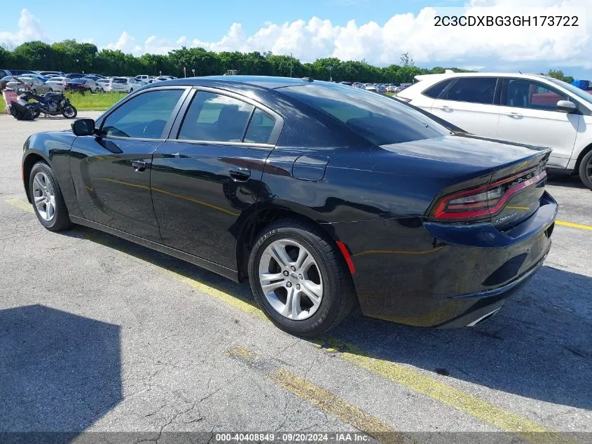 2016 Dodge Charger Se VIN: 2C3CDXBG3GH173722 Lot: 40408849