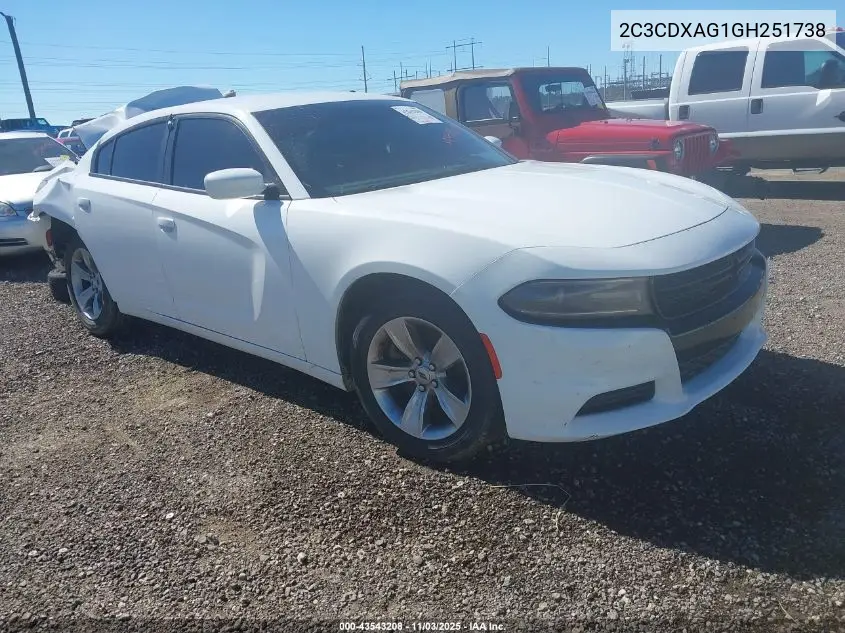 2C3CDXAG1GH251738 2016 Dodge Charger Police