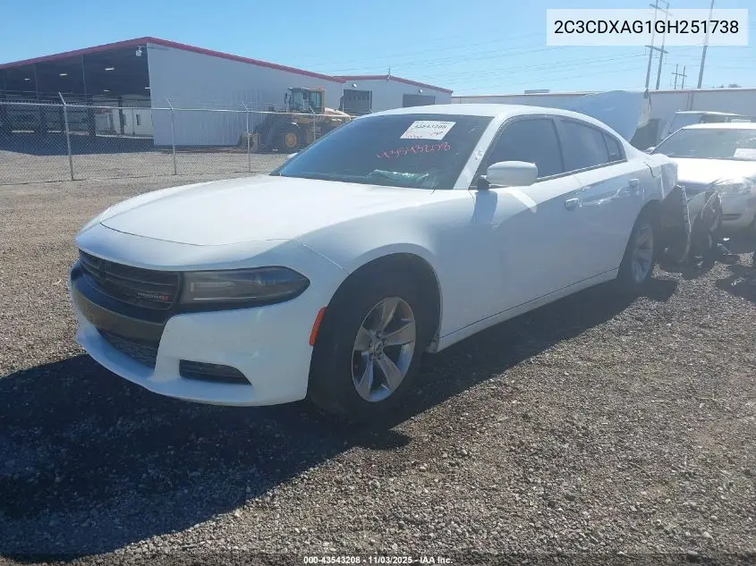 2C3CDXAG1GH251738 2016 Dodge Charger Police