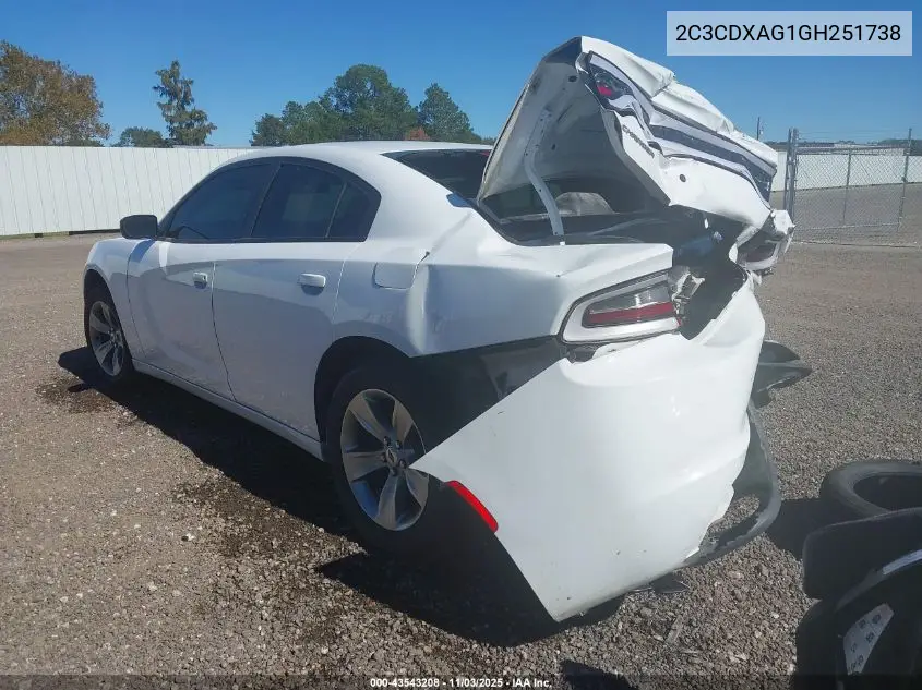 2C3CDXAG1GH251738 2016 Dodge Charger Police