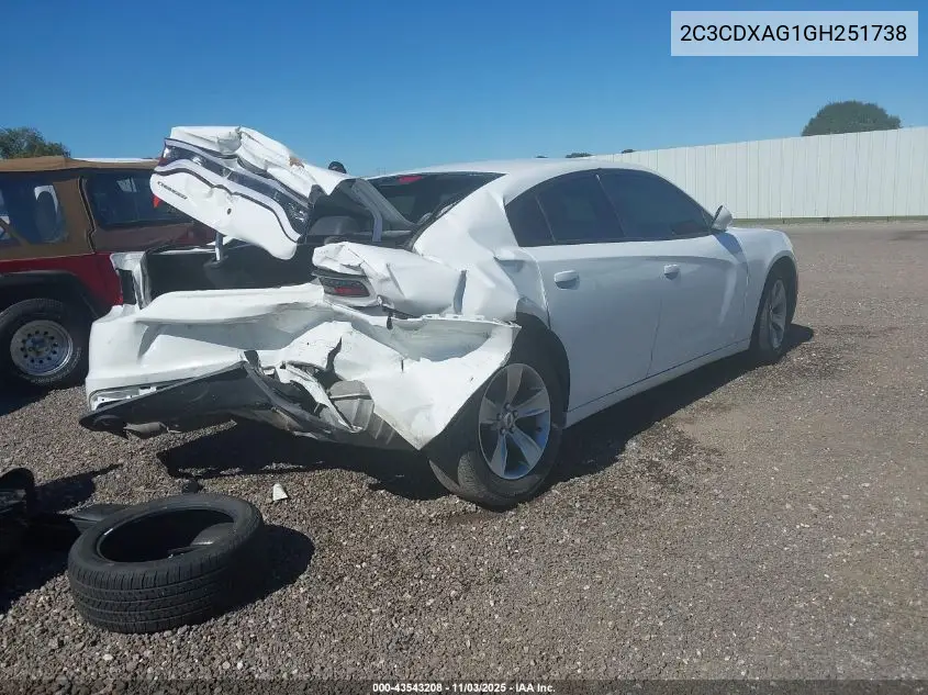 2C3CDXAG1GH251738 2016 Dodge Charger Police