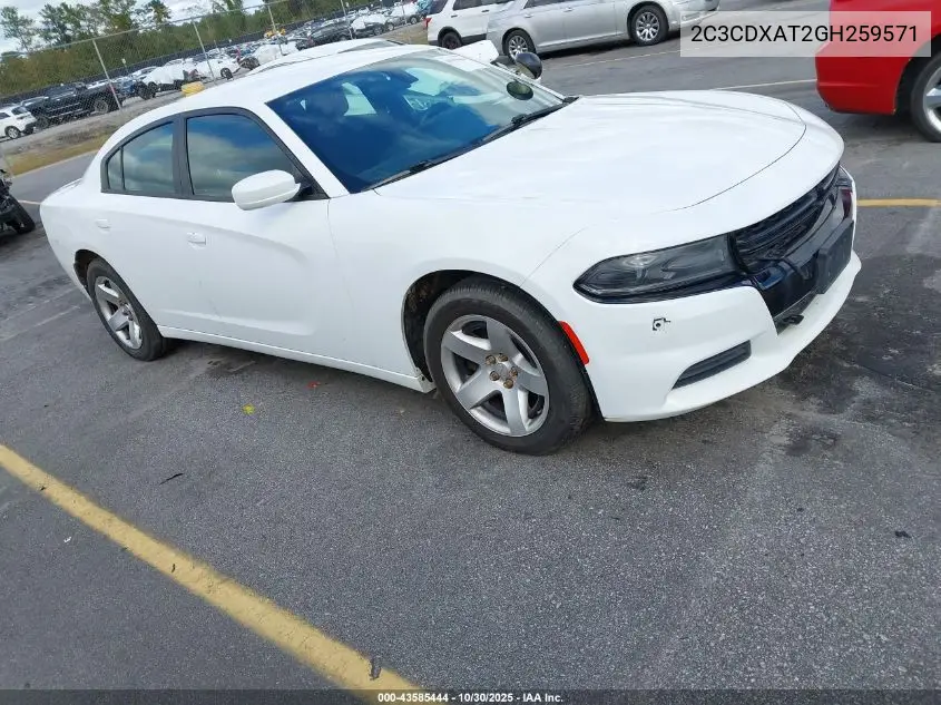 2C3CDXAT2GH259571 2016 Dodge Charger Police