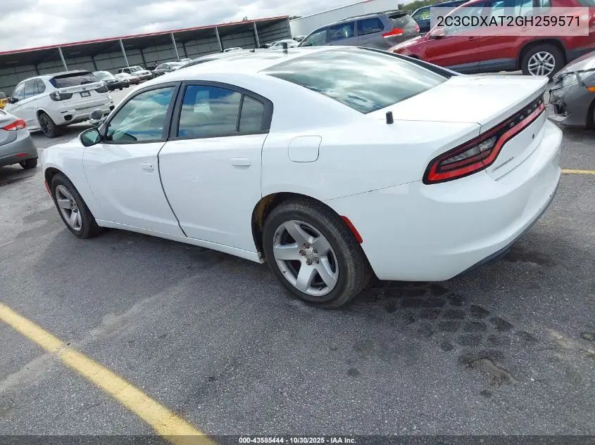 2C3CDXAT2GH259571 2016 Dodge Charger Police