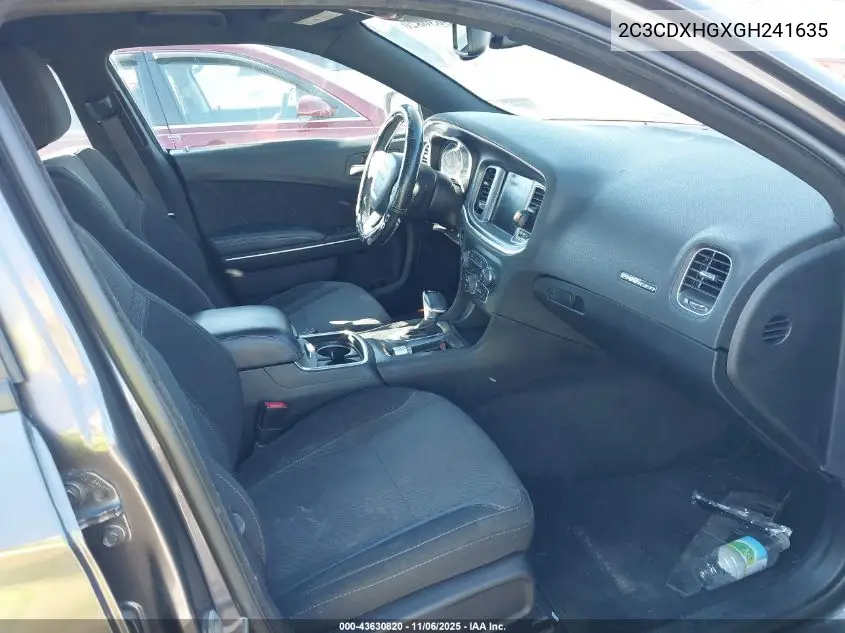 2C3CDXHGXGH241635 2016 Dodge Charger Sxt