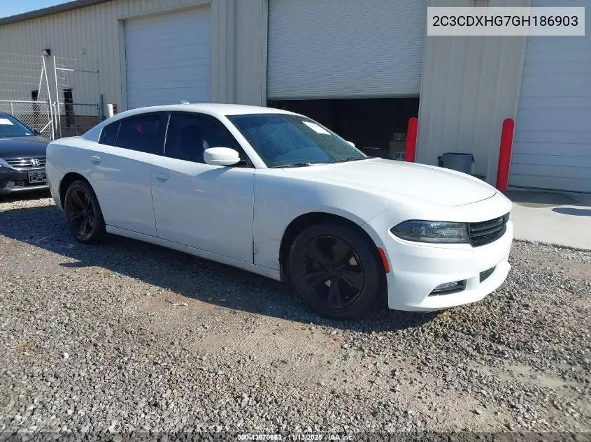 2C3CDXHG7GH186903 2016 Dodge Charger Sxt