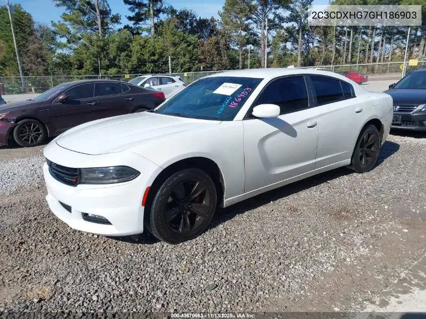 2C3CDXHG7GH186903 2016 Dodge Charger Sxt
