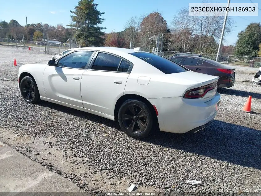 2C3CDXHG7GH186903 2016 Dodge Charger Sxt