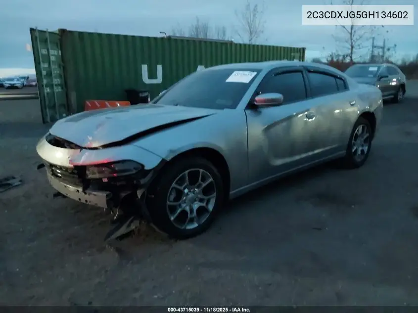 2C3CDXJG5GH134602 2016 Dodge Charger Sxt