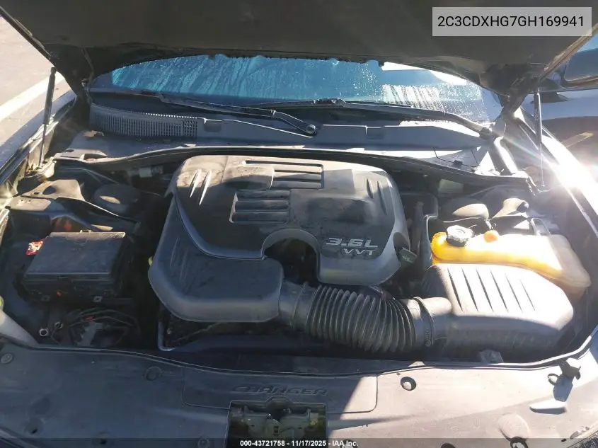 2C3CDXHG7GH169941 2016 Dodge Charger Sxt