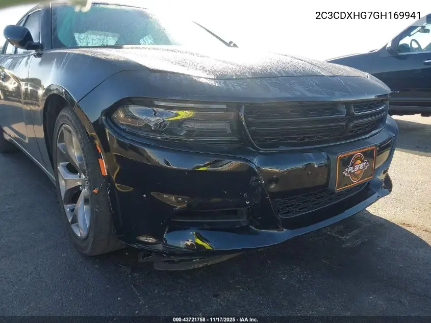 2C3CDXHG7GH169941 2016 Dodge Charger Sxt