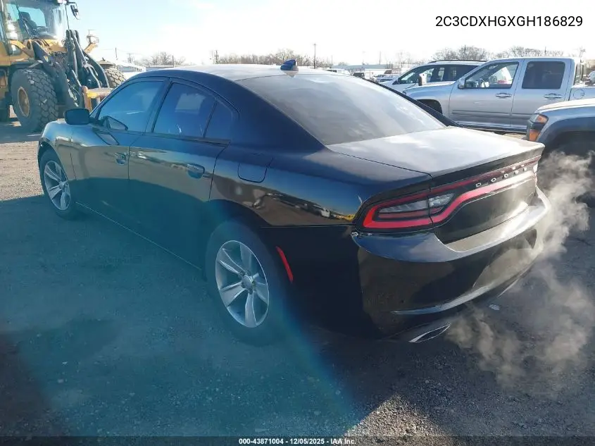 2C3CDXHGXGH186829 2016 Dodge Charger Sxt