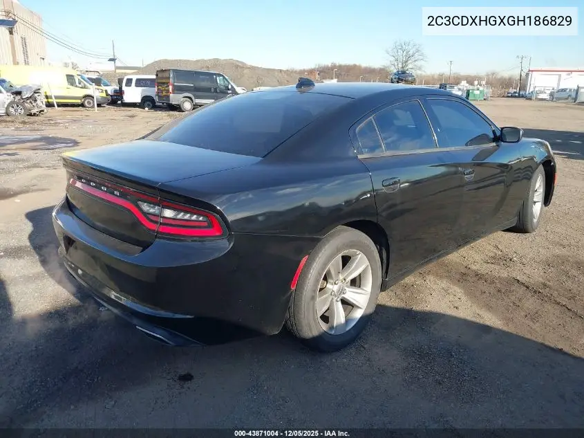 2C3CDXHGXGH186829 2016 Dodge Charger Sxt