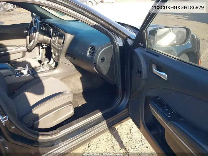 2C3CDXHGXGH186829 2016 Dodge Charger Sxt