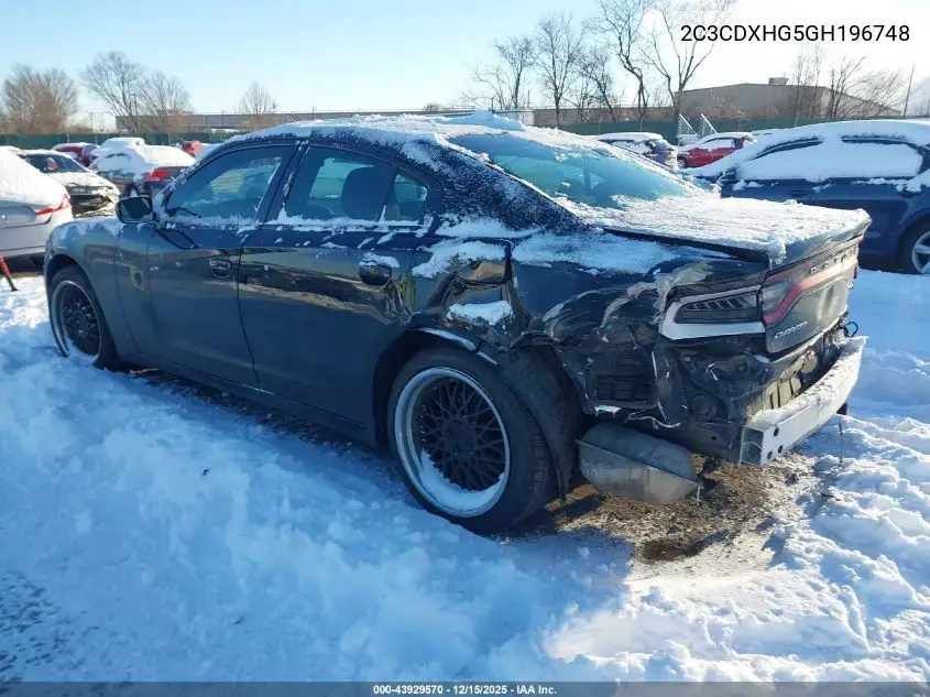 2C3CDXHG5GH196748 2016 Dodge Charger Sxt