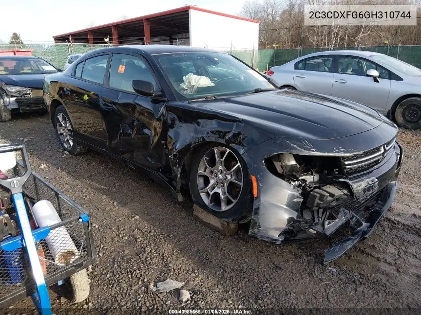 2C3CDXFG6GH310744 2016 Dodge Charger Se