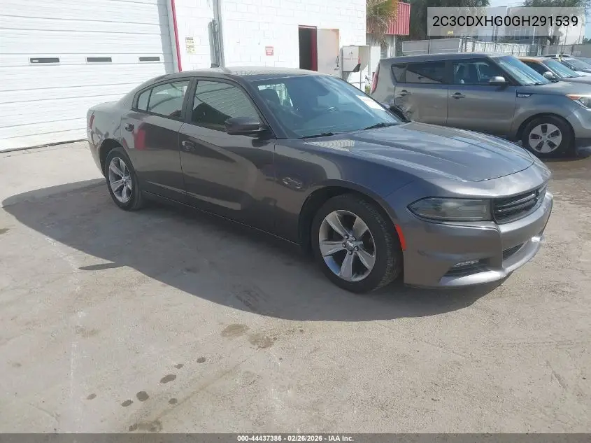 2C3CDXHG0GH291539 2016 Dodge Charger Sxt