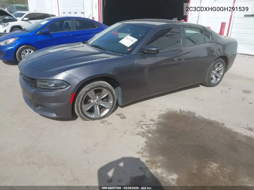 2C3CDXHG0GH291539 2016 Dodge Charger Sxt