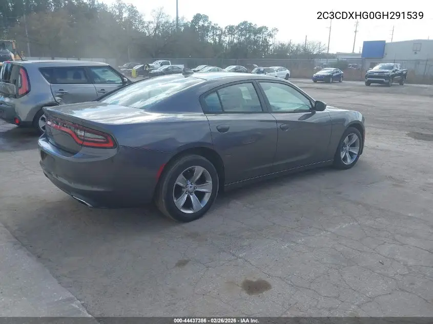 2C3CDXHG0GH291539 2016 Dodge Charger Sxt