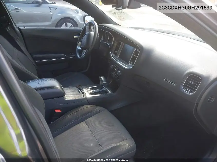 2C3CDXHG0GH291539 2016 Dodge Charger Sxt