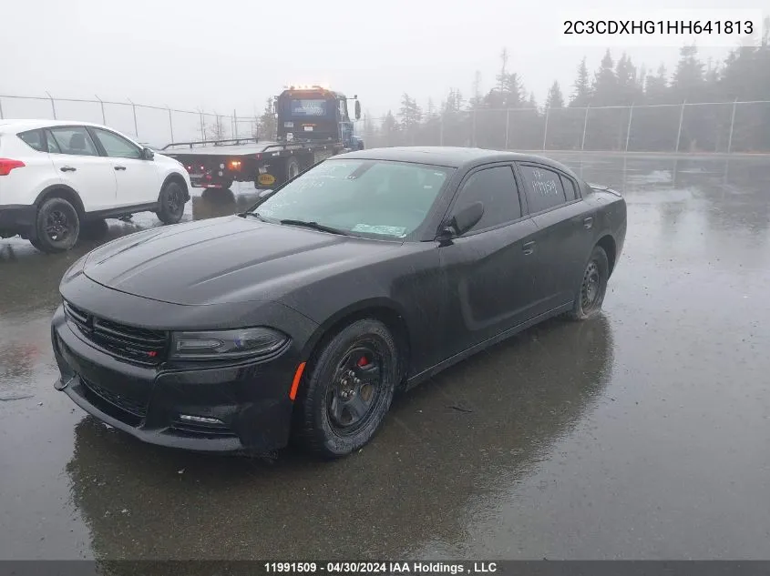 2C3CDXHG1HH641813 2017 Dodge Charger Sxt