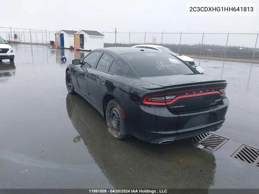 2017 Dodge Charger Sxt VIN: 2C3CDXHG1HH641813 Lot: 11991509