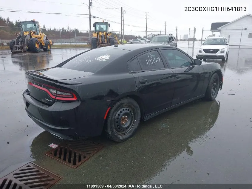 2017 Dodge Charger Sxt VIN: 2C3CDXHG1HH641813 Lot: 11991509