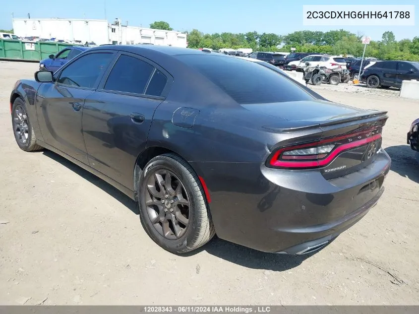 2C3CDXHG6HH641788 2017 Dodge Charger Sxt