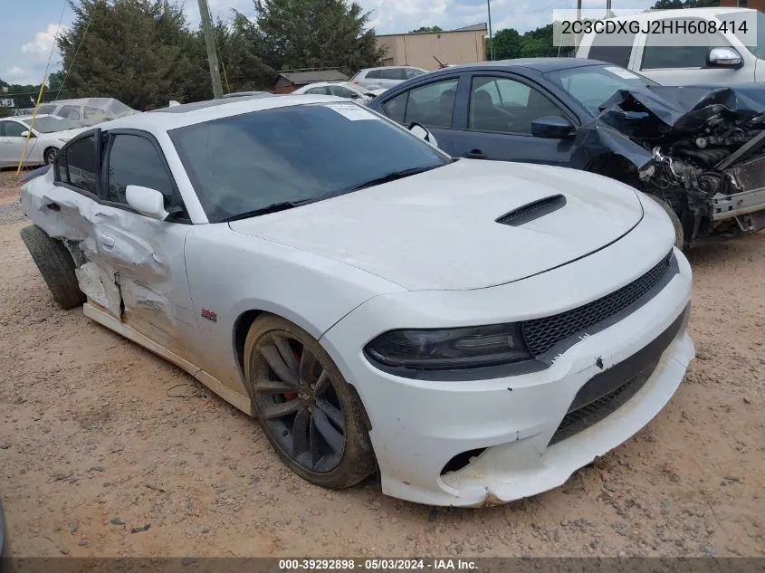 2C3CDXGJ2HH608414 2017 Dodge Charger R/T Scat Pack Rwd