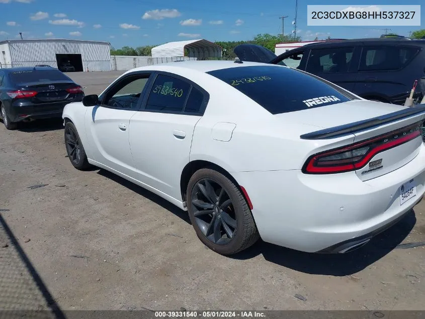 2C3CDXBG8HH537327 2017 Dodge Charger Se Rwd