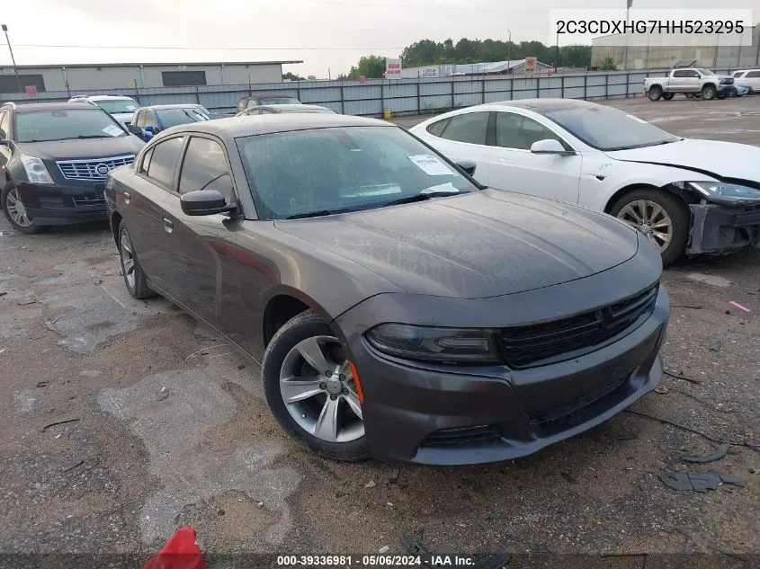 2C3CDXHG7HH523295 2017 Dodge Charger Sxt Rwd