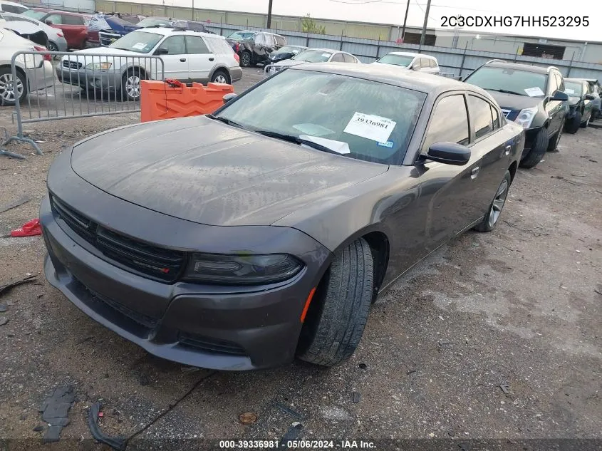 2C3CDXHG7HH523295 2017 Dodge Charger Sxt Rwd