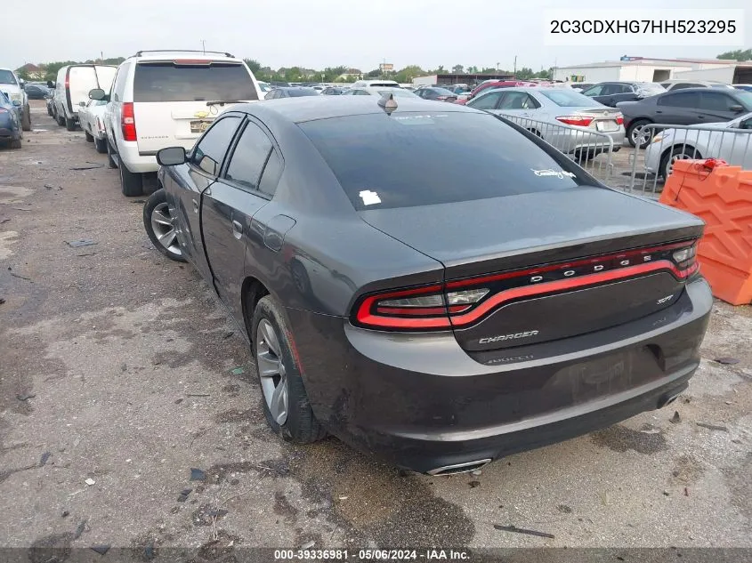 2C3CDXHG7HH523295 2017 Dodge Charger Sxt Rwd