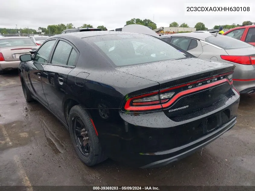 2C3CDXAGXHH630108 2017 Dodge Charger Police Rwd