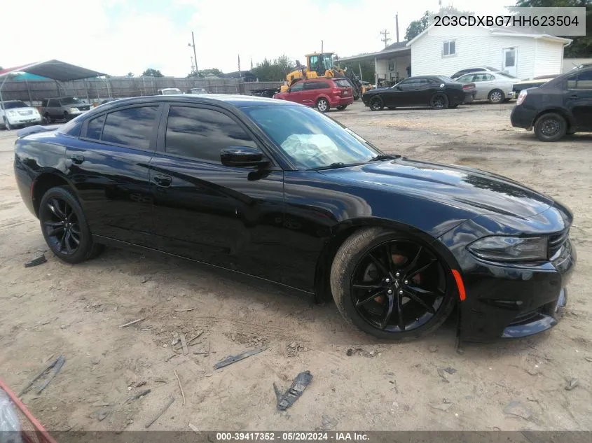 2017 Dodge Charger Se Rwd VIN: 2C3CDXBG7HH623504 Lot: 39417352