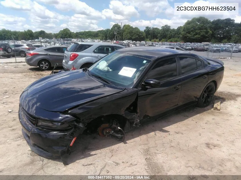 2C3CDXBG7HH623504 2017 Dodge Charger Se Rwd