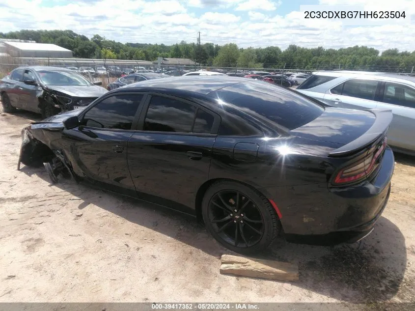 2017 Dodge Charger Se Rwd VIN: 2C3CDXBG7HH623504 Lot: 39417352