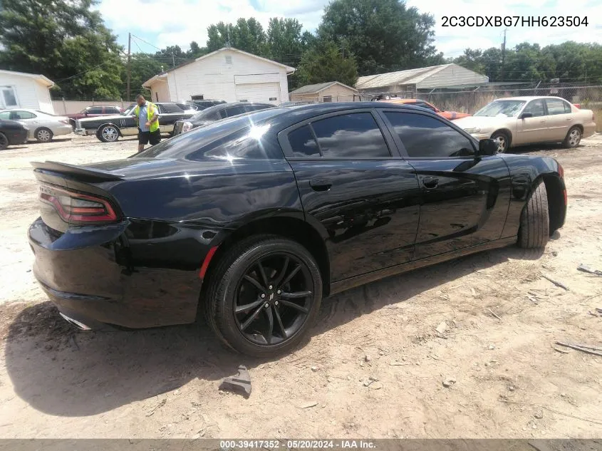 2017 Dodge Charger Se Rwd VIN: 2C3CDXBG7HH623504 Lot: 39417352