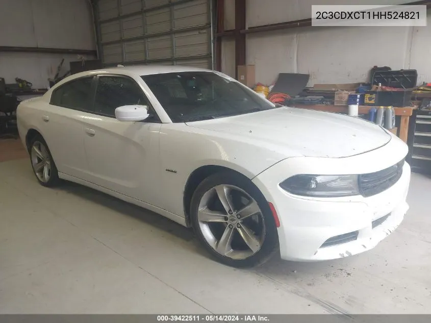 2017 Dodge Charger R/T Rwd VIN: 2C3CDXCT1HH524821 Lot: 39422511